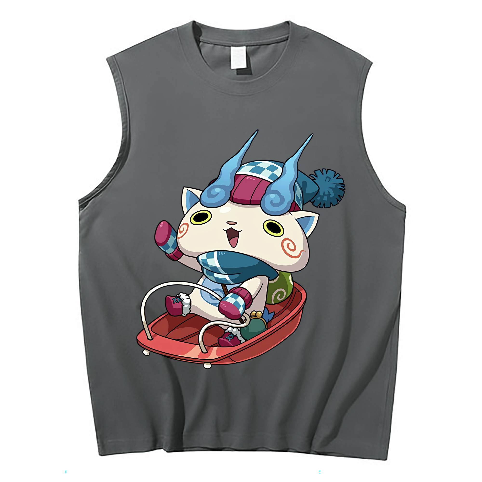 （画像用） 妖怪ウォッチ Yo-kai Watch コットン100％タンクトップ（フロントプリント）